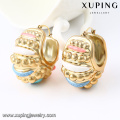 92295-Xuping barato brinco banhado a ouro jóias da orelha das mulheres para africano